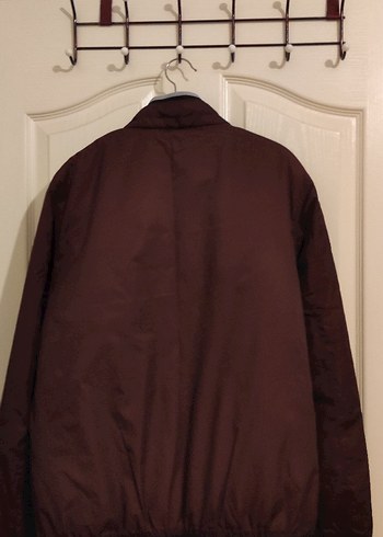 Bordo Fermuarlı Erkek Spor Ceket - Görsel 4