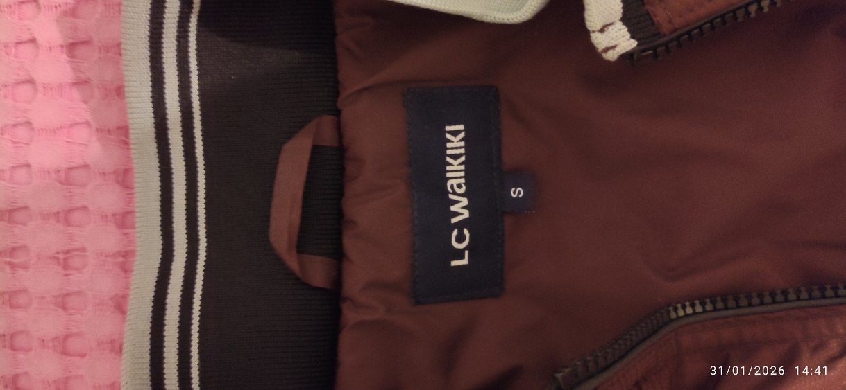 Bordo Fermuarlı Erkek Spor Ceket - Görsel 5