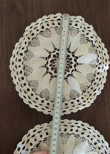 Bohem Dantel Yuvarlak Örtü - Görsel 4