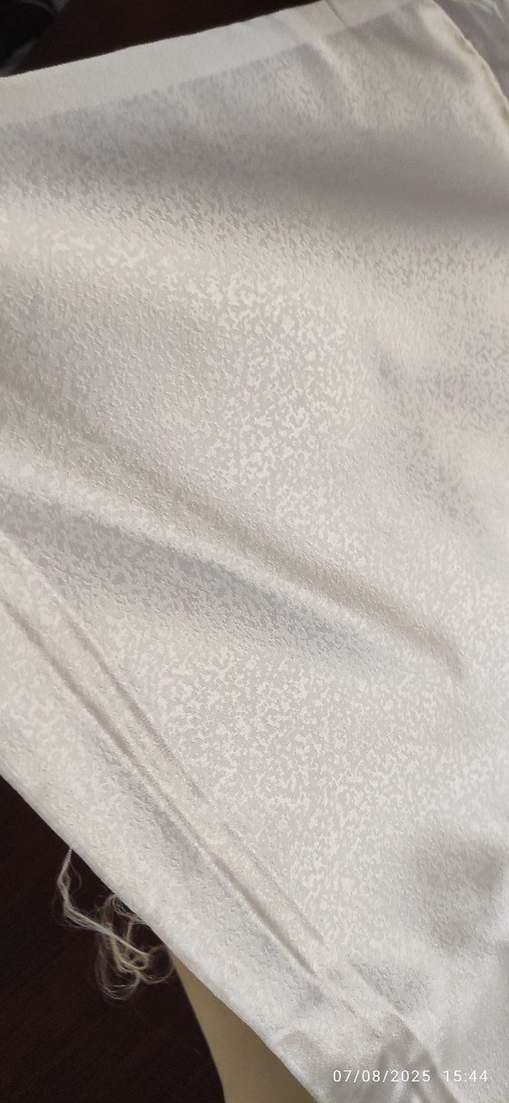 Parlak Beyaz saten kumaş - Görsel 2