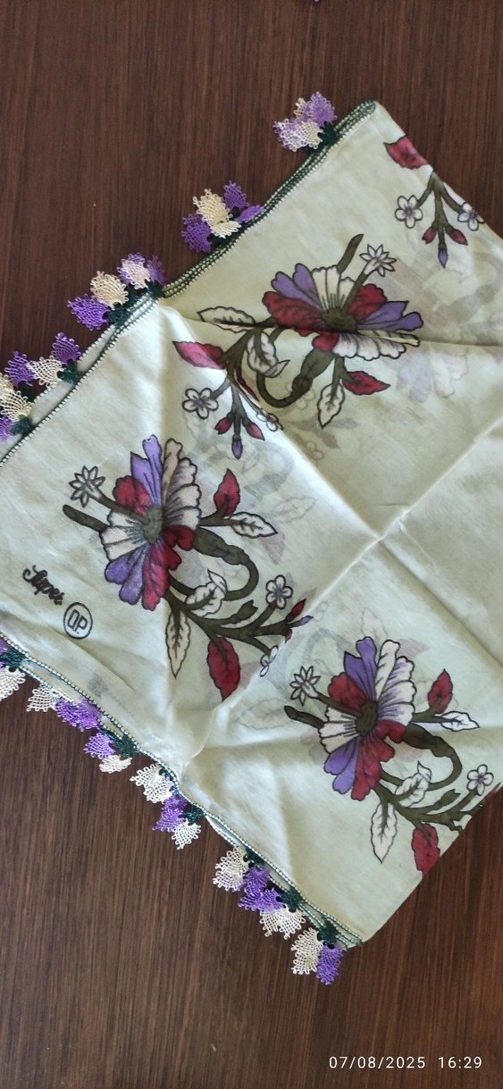 Kadın iğne oyalı çember - Görsel 4