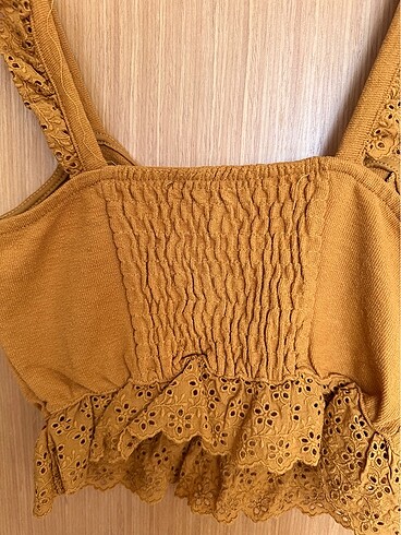 s Beden camel Renk LEFTİTES CROP TOP????
