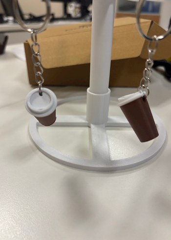 2 adet Kahve detaylı  Anahtarlık - Görsel 2