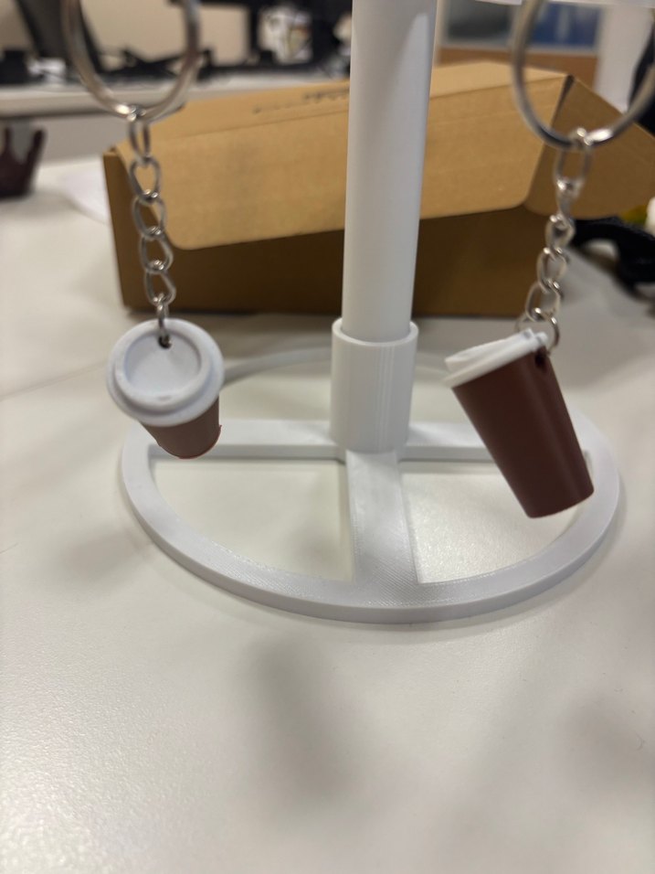 2 adet Kahve detaylı  Anahtarlık - Görsel 2