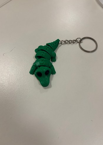 2 adet Hareketli Timsah Detaylı Anahtarlık - Görsel 2