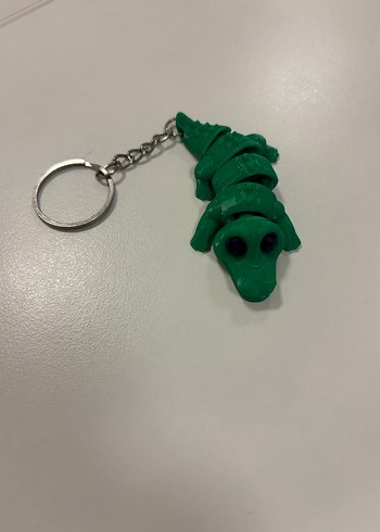 2 adet Hareketli Timsah Detaylı Anahtarlık - Görsel 3