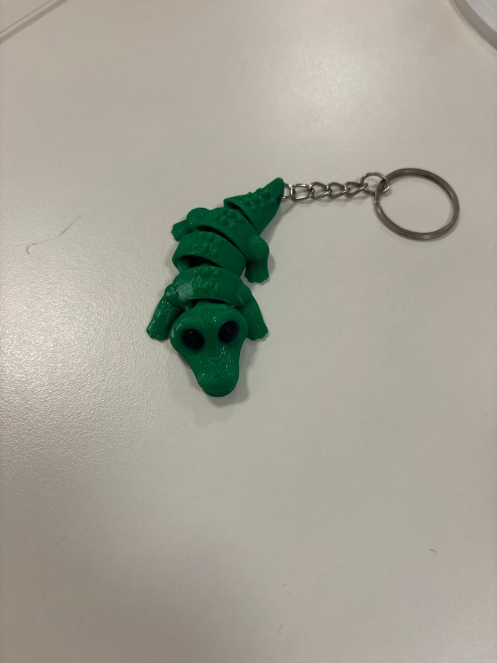 2 adet Hareketli Timsah Detaylı Anahtarlık - Görsel 2