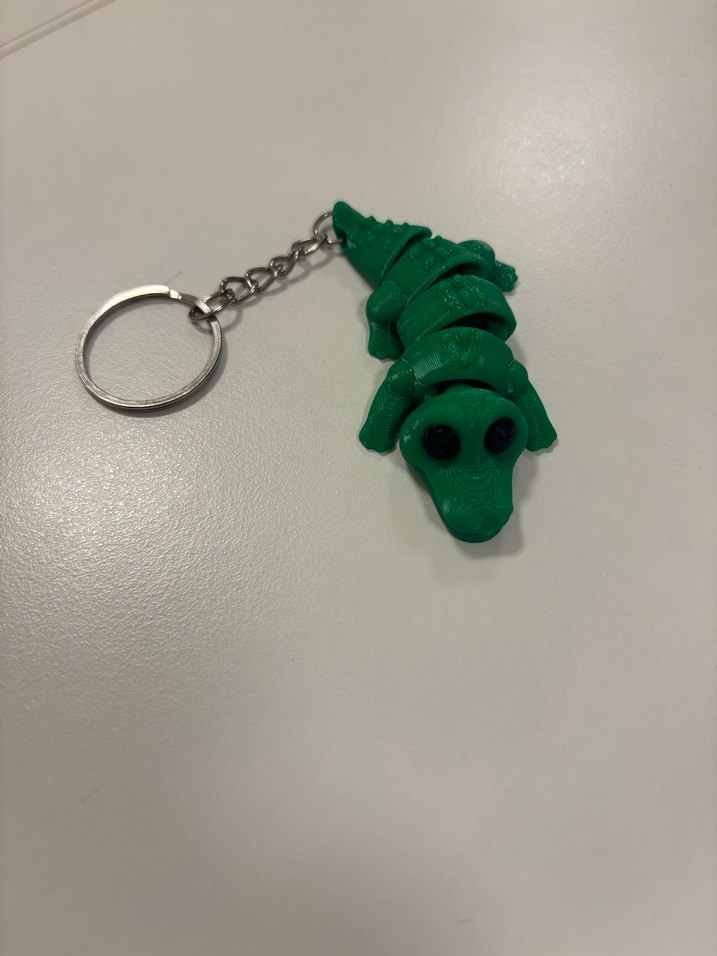 2 adet Hareketli Timsah Detaylı Anahtarlık - Görsel 3