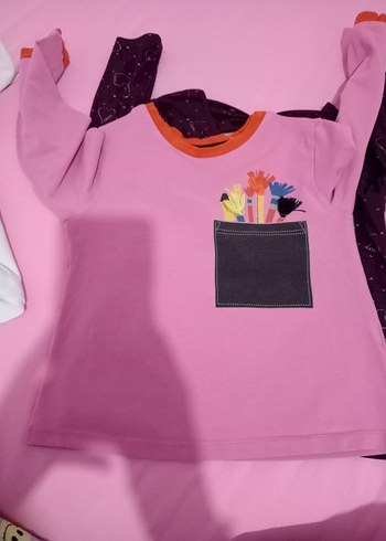 Kız Çocuk Pembe Uzun Kollu - Görsel 3