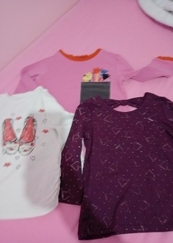 Kız Çocuk Pembe Uzun Kollu - Görsel 6