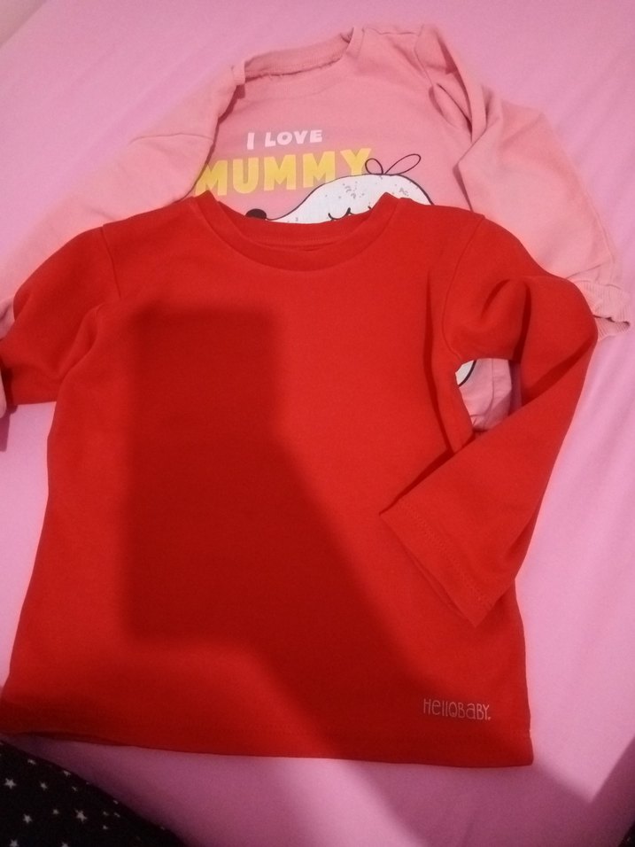 Kız Çocuk Pembe Baskılı Sweatshirt - Görsel 4