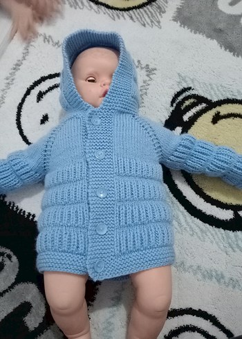 Mavi Erkek Çocuk hırka yelek takim - Görsel 3