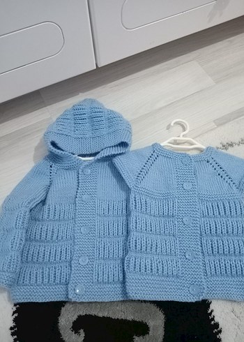 Mavi Erkek Çocuk hırka yelek takim - Görsel 2