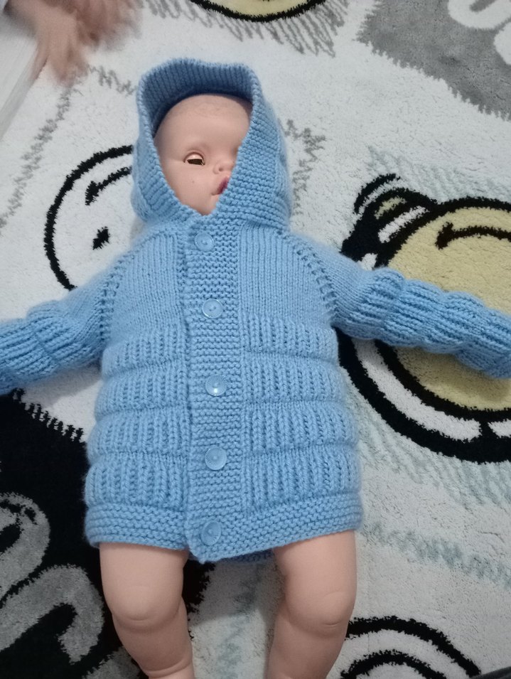 Mavi Erkek Çocuk hırka yelek takim - Görsel 3