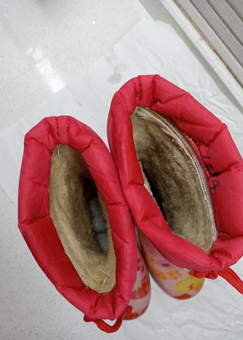 Kız Çocuk Renkli Püsküllü Yağmur Çizmesi - Görsel 4