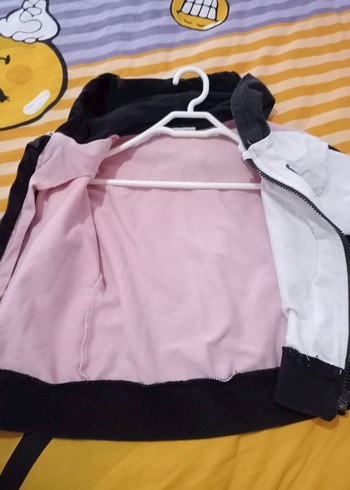 Kız Çocuk Kapüşonlu Fermuarlı Sweatshirt - Görsel 6