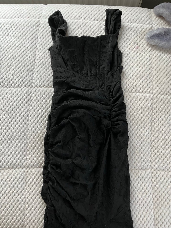 Mezuniyet elbisesi Drapeli Midi - Görsel 2