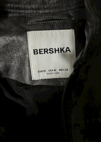 Siyah Deri Kadın Biker Ceket - Görsel 2