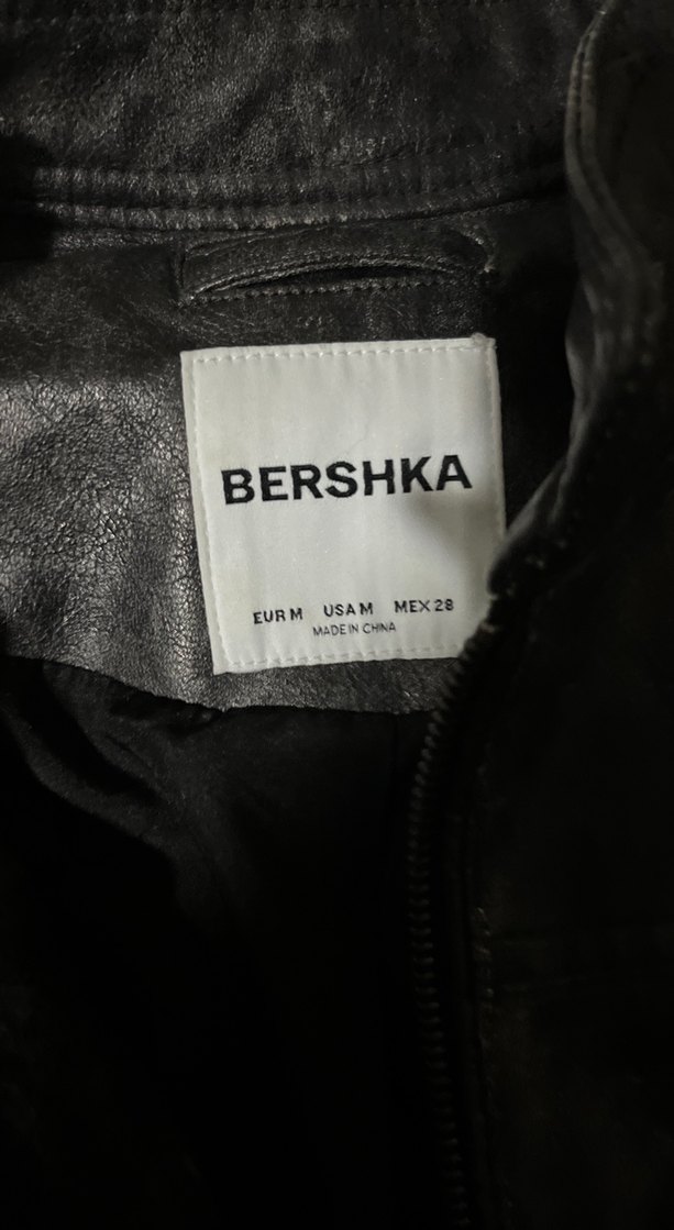 Siyah Deri Kadın Biker Ceket - Görsel 2