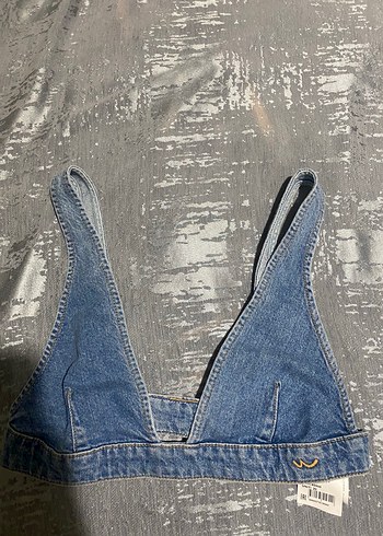 Mavi Grunge Punk Midi Sütyen