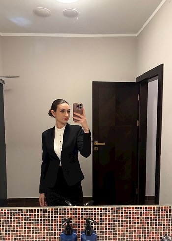 36 Beden siyah Renk Kadın H&M Siyah Blazer