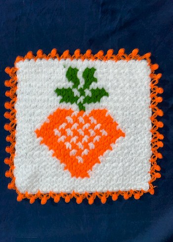 Renkli Turuncu Meyve Desenli Banyo Süngeri - Görsel 8