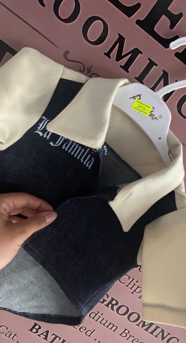 Düğmeli Baskılı Sokak Stili Kedi Kıyafeti - Görsel 4