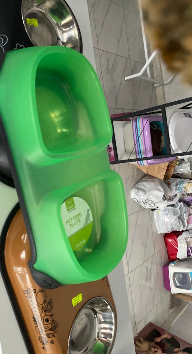 Renkli Kahverengi Çiftli Kedi Mama Kabı - Görsel 5