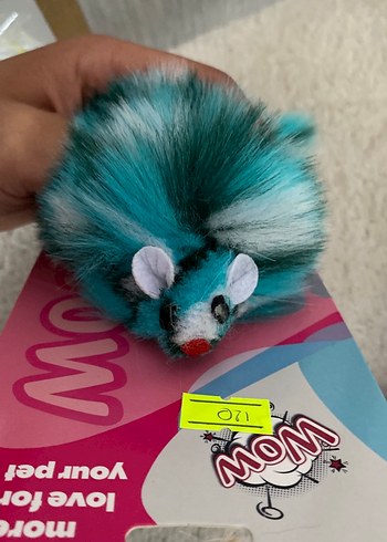 Renkli Tüylü Kedi Oyuncağı - Görsel 2