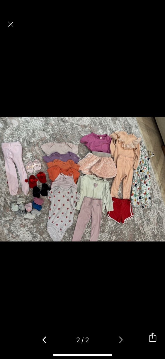 Toplu kız bebek ürünleri 1 1 buçuk yaş aralığına uygundur . - Görsel 2