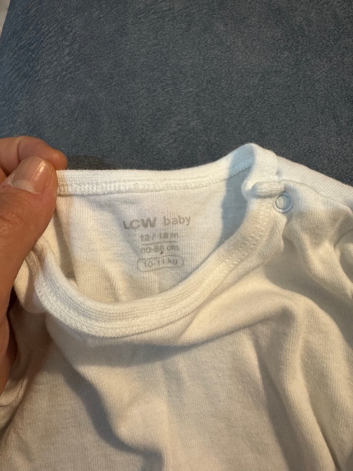 Bebek Erkek Kısa Kollu Beyaz Body - Görsel 4