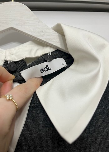 Gri Yakalı Uzun Kollu Kadın Triko - Görsel 5