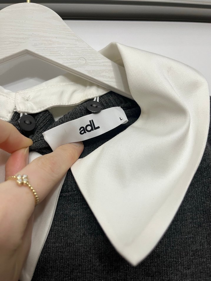 Gri Yakalı Uzun Kollu Kadın Triko - Görsel 5