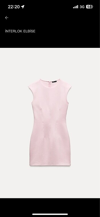 Zara interlok elbise