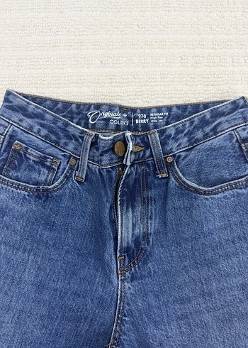 Mavi Kadın Denim Midi Boy Rahat Kesim Jean - Görsel 3