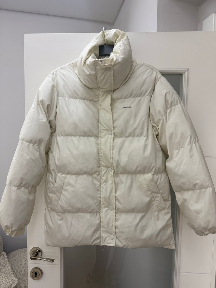 Vanilya Düğmeli Kadın Kışlık Mont - Görsel 2