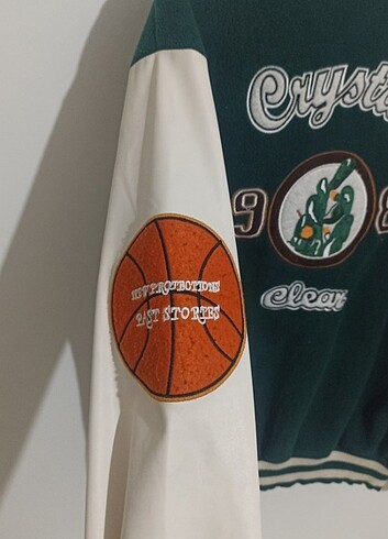 Crystal 1989 Zara nakışlı kolej ceket