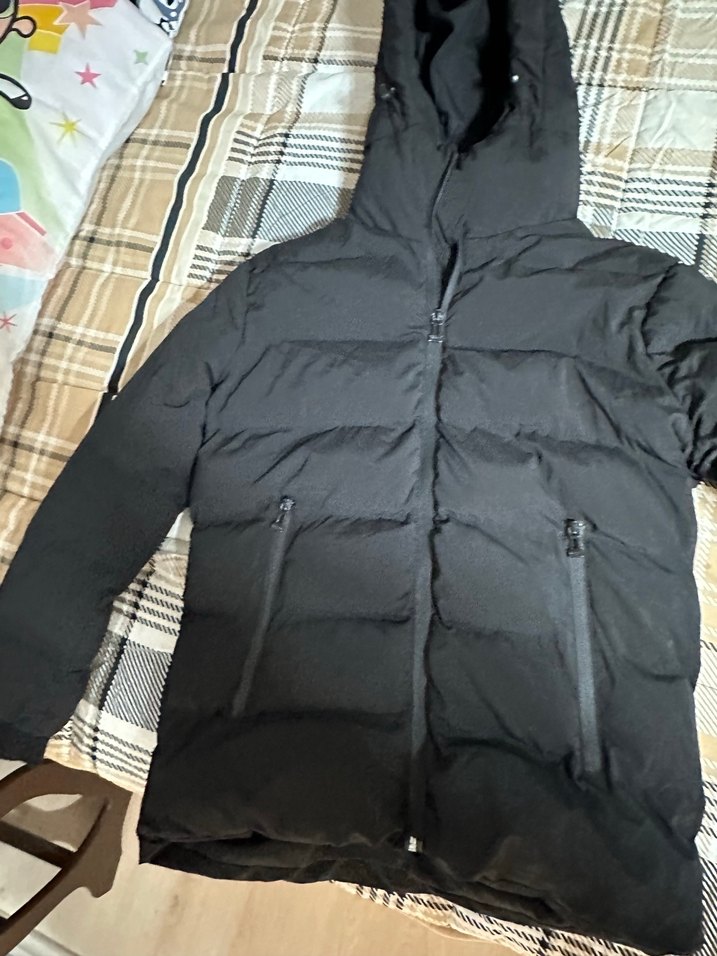 Gri Fermuarlı Kadın Kışlık Ceket hiç giyilmedi tertemiz - Görsel 2