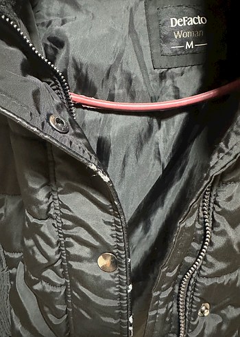 Siyah Kürklü Kadın Kışlık Mont - Görsel 4