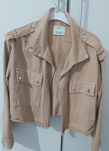 Crop ceket