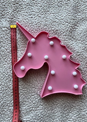 Beden Renkli Pembe Flamingo ve Unicorn Gece Lambası