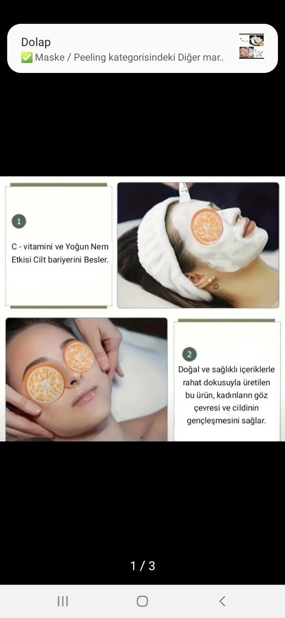 Kadınlar için Portakal Dilimi Göz Maskesi - Görsel 2