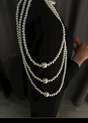 İnci Detaylı Kadın Omuz Zinciri - Görsel 3