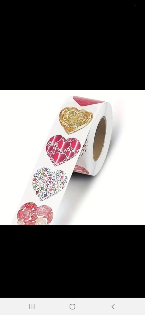 Renkli Kalp Desenli Tırnak Süslemeleri 2.5cm - Görsel 2