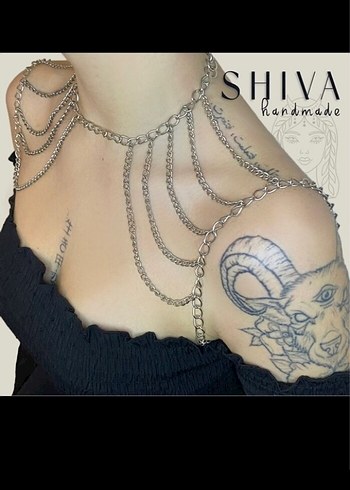 Zincir Detaylı Kadın Vücut Kolye - Görsel 5