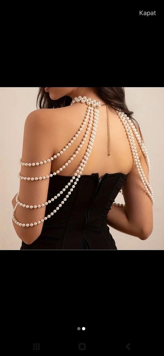 Beyaz inci Gövde Zinciri - Görsel 3