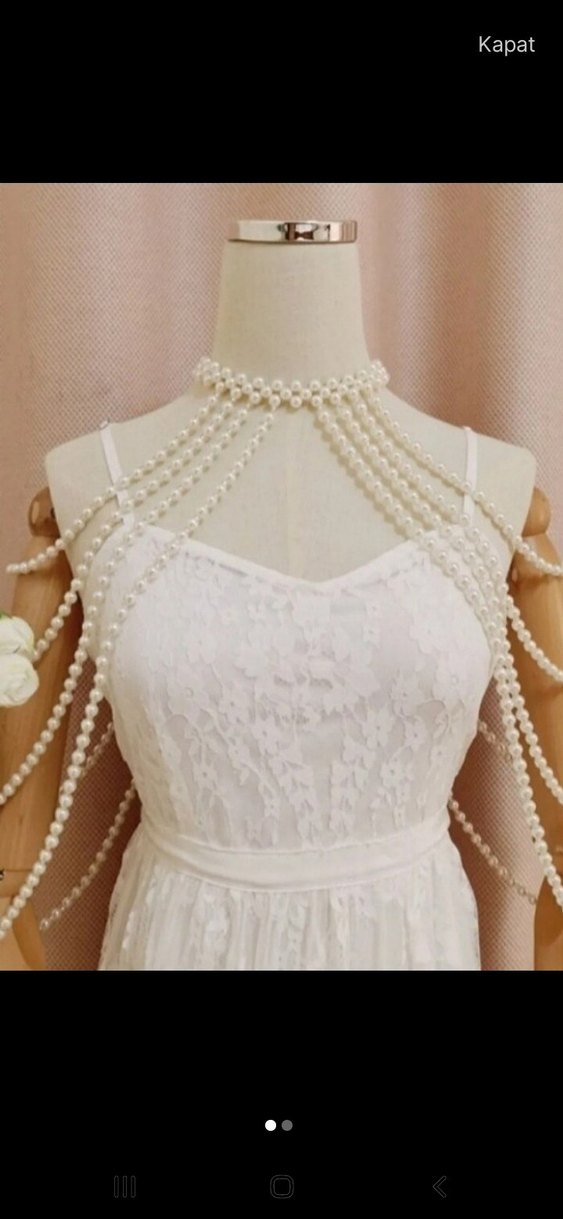 Beyaz inci Gövde Zinciri - Görsel 2