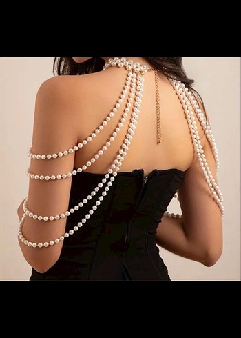 Beyaz Boncuklu Gövde Zinciri - Görsel 2