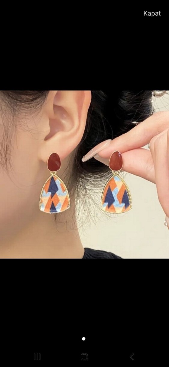 Bohem Vintage Kadın Küpeler - Görsel 3