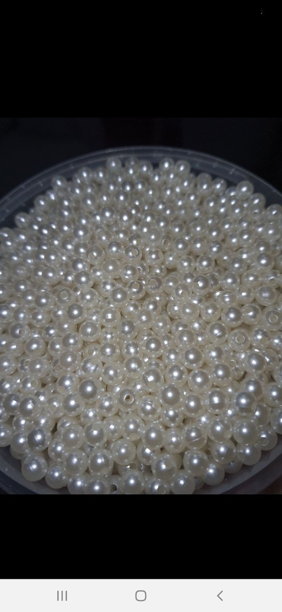 6 mm krem inci boncuk - Görsel 3